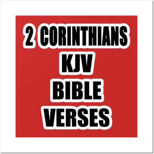 2 Corinthians KJV Bible Verses Text Posters and Art